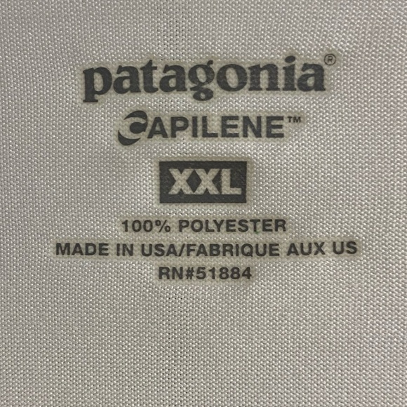 Patagonia Capilene white crewneck top men long sleeve XXL - Picture 5 of 5